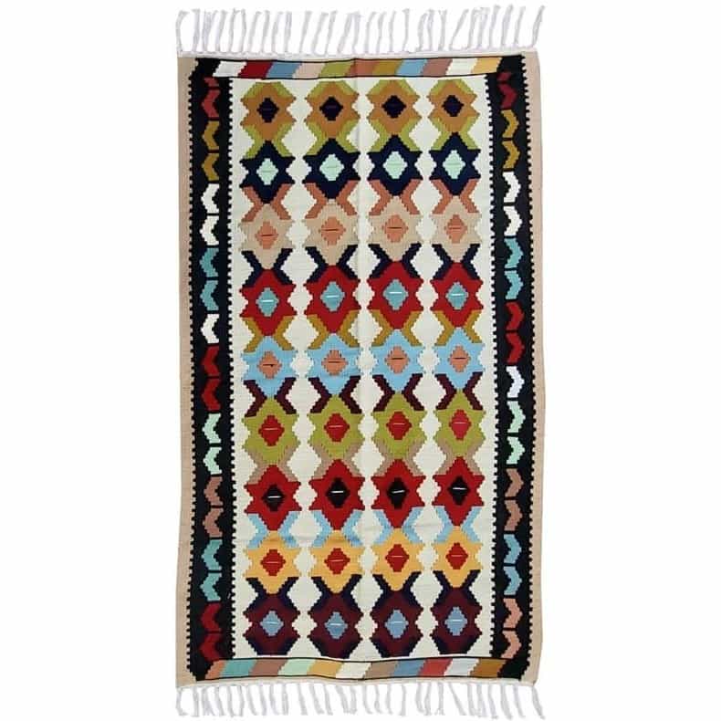 تصویر 1 از قیمت گلیم پشمی طرح جدید با کیفیت ارزان + خرید عمده